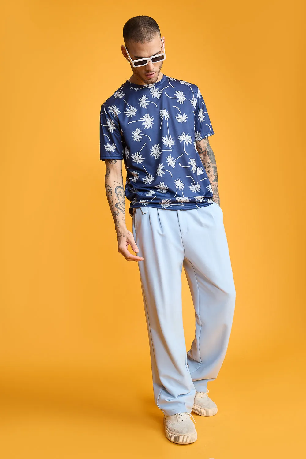 Printed Men's T-Shirt- Coconut Trees