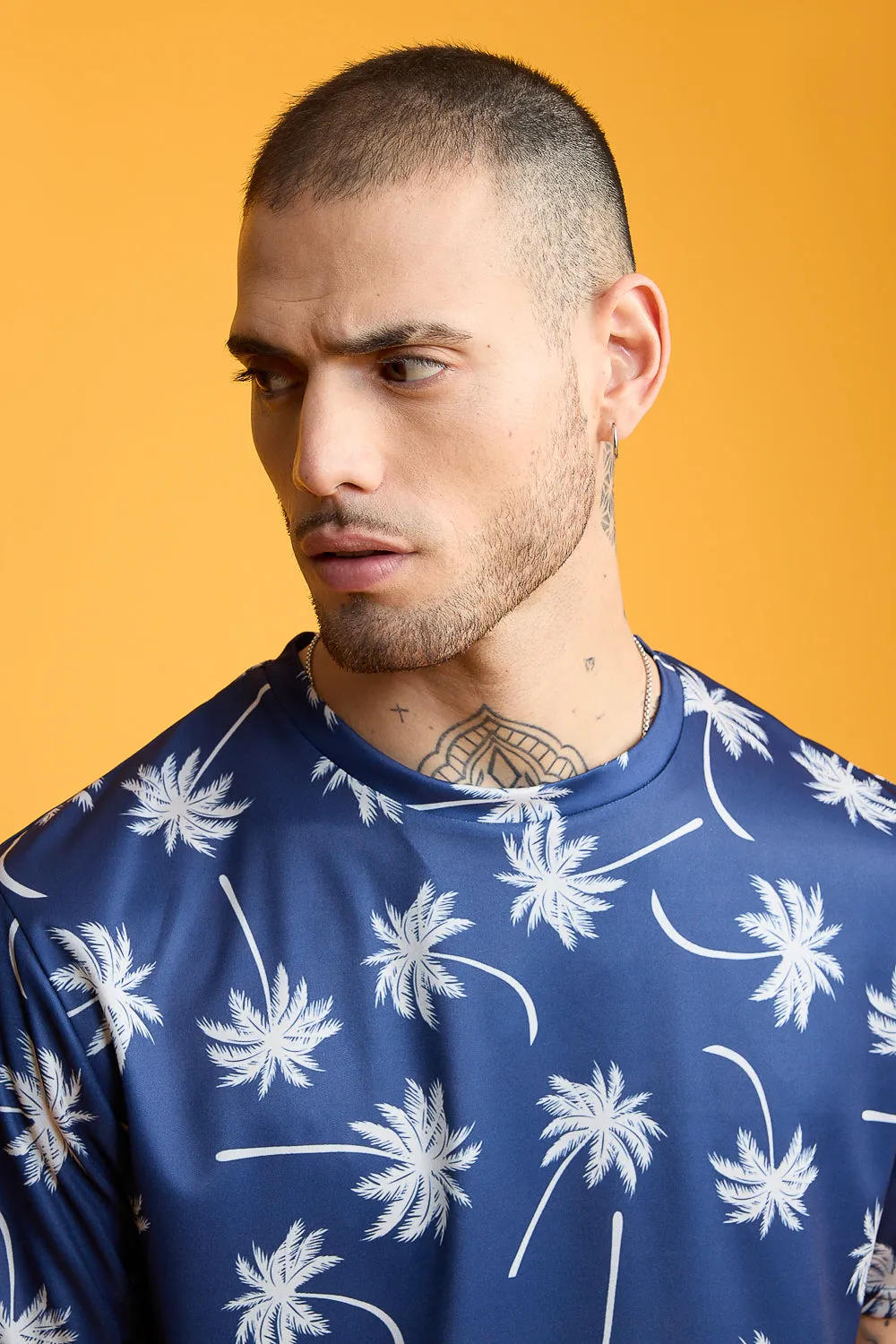 Printed Men's T-Shirt- Coconut Trees