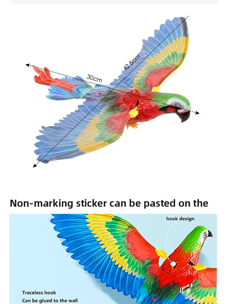 Quiet Electric Cat Teaser | Interactive Flying Parrot Toy