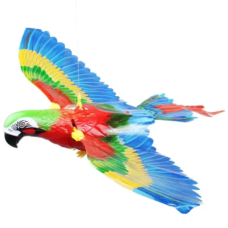 Quiet Electric Cat Teaser | Interactive Flying Parrot Toy