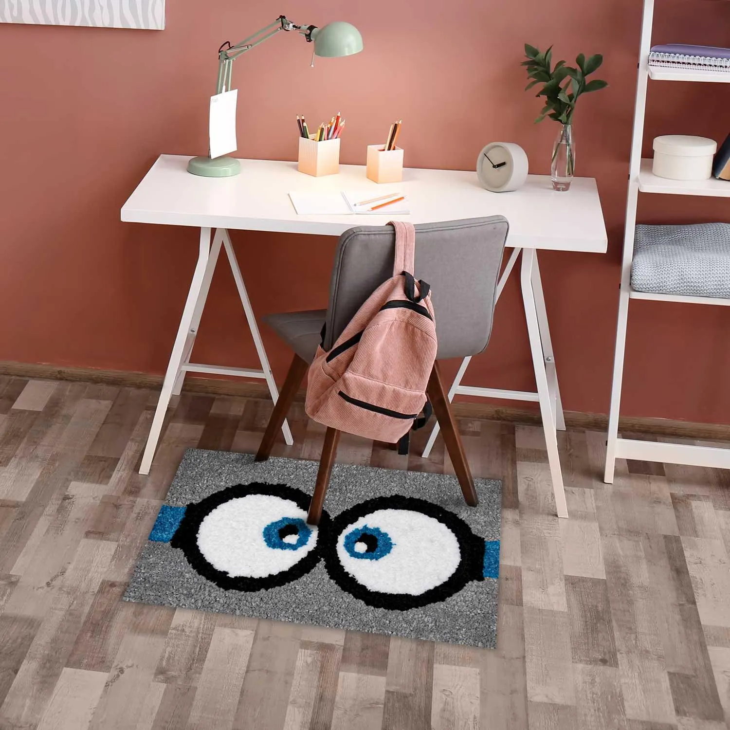 Rangoli Super Soft  Kids Rug (40x60 cm) Microfiber 2500 GSM Door Mat Super Absorbent Anti Skid Mats for Bathroom/Bedroom/Kitchen/Door Mat/Floor Mat