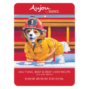 RAWZ Aujou Tuna, Beef & Beef Liver Wet Dog Food
