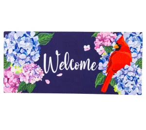 Red Cardinal and Hydrangeas Sassafras Switch Mat