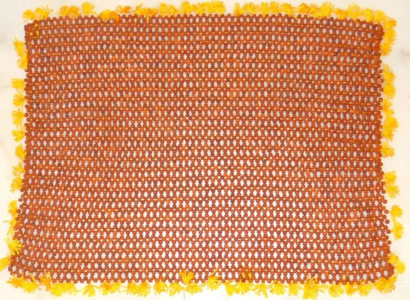 Rudraksha mat , made from 9 mm premium quality Rudrakshas