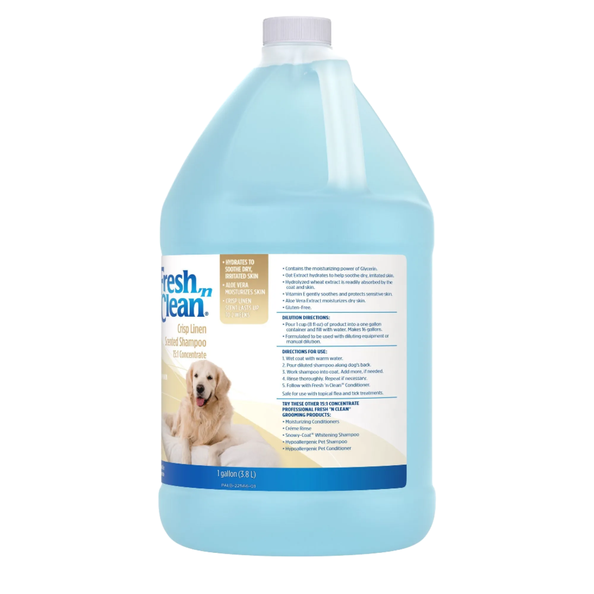 Scented Shampoo Crisp Linen Scent 15:1 Concentrate Gallon by Fresh 'n Clean