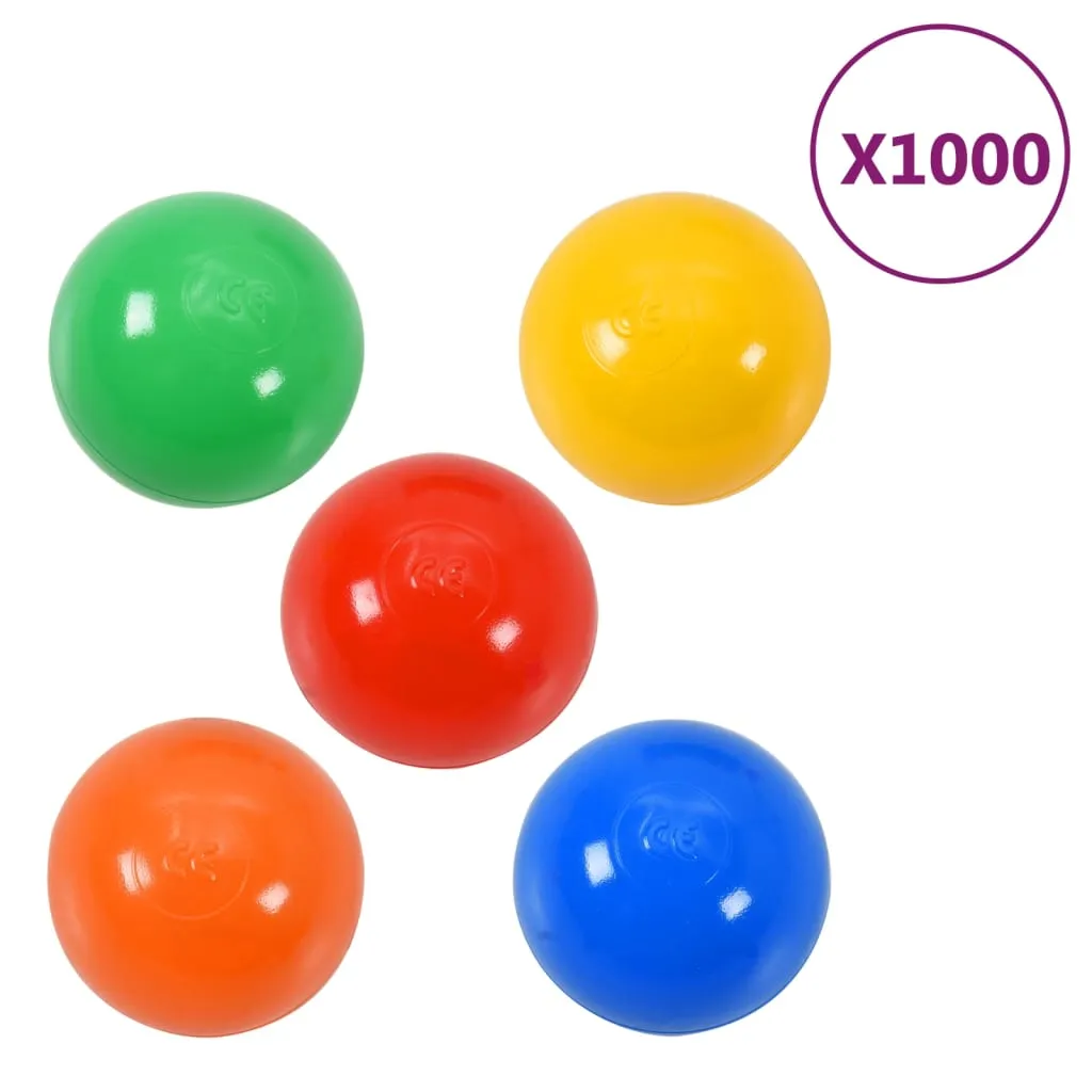 vidaXL 1000 pcs Multicolour Play Balls for Kids - Durable & Safe