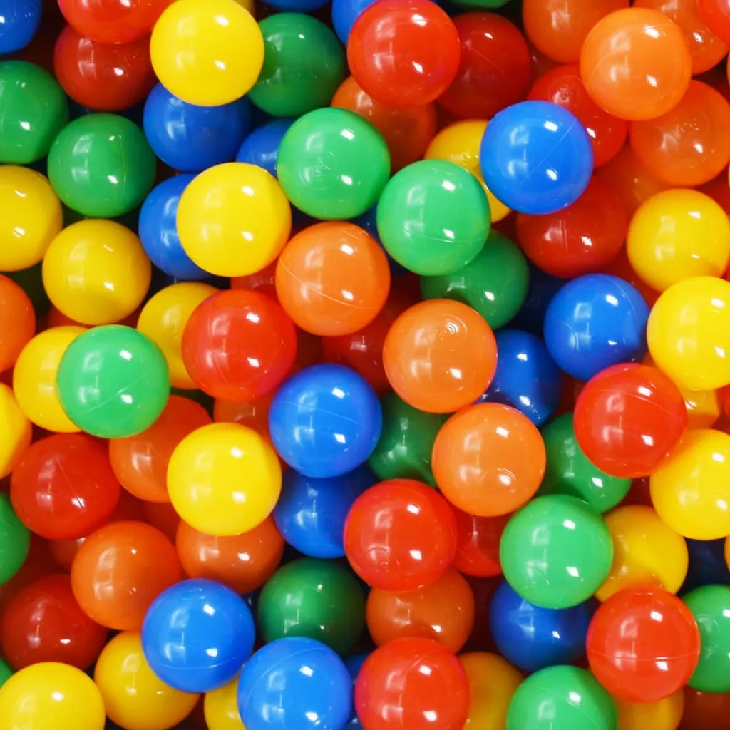 vidaXL 1000 pcs Multicolour Play Balls for Kids - Durable & Safe