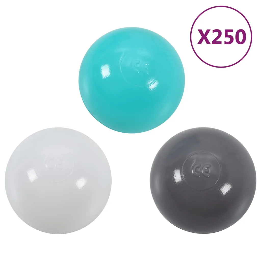 vidaXL Play Balls 250 pcs Multicolour - Durable and Lightweight Balls for Hours of Fun