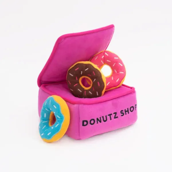 Zippy Burrow Dog Toy - Donutz Box